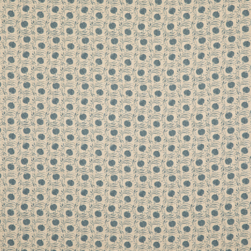 Seed Pod Blue by G P & J Baker Designer Fabric COROMANDEL SMALL PRINTS VISCOSE - 67%;LINEN - 33% United Kingdom - Horizontal: 3.8612 and Vertical: 5.91 54.372 - Swanky Fabrics -