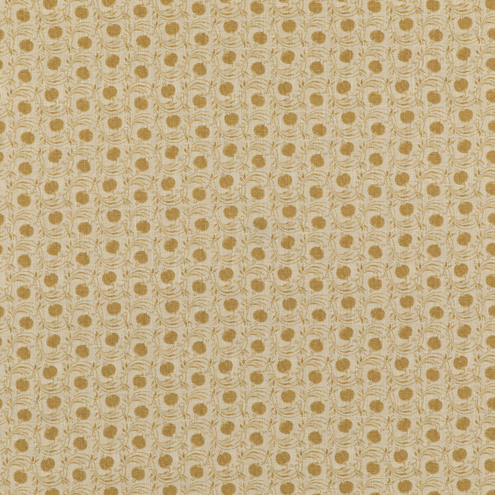 Seed Pod Ochre by G P & J Baker Designer Fabric COROMANDEL SMALL PRINTS VISCOSE - 67%;LINEN - 33% United Kingdom Horizontal: 3.8612 and Vertical: 5.91 54.372 - Swanky Fabrics -