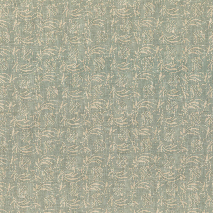 Pomegranate Aqua by G P & J Baker Designer Fabric COROMANDEL SMALL PRINTS VISCOSE - 67%;LINEN - 33% United Kingdom Horizontal: 7.7618 and Vertical: 17.336 54.372 - Swanky Fabrics -
