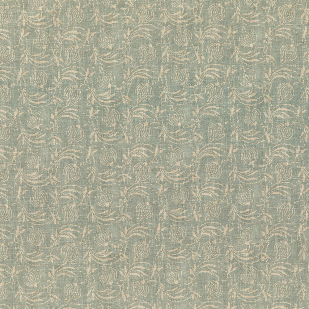 Pomegranate Aqua by G P & J Baker Designer Fabric COROMANDEL SMALL PRINTS VISCOSE - 67%;LINEN - 33% United Kingdom Horizontal: 7.7618 and Vertical: 17.336 54.372 - Swanky Fabrics -
