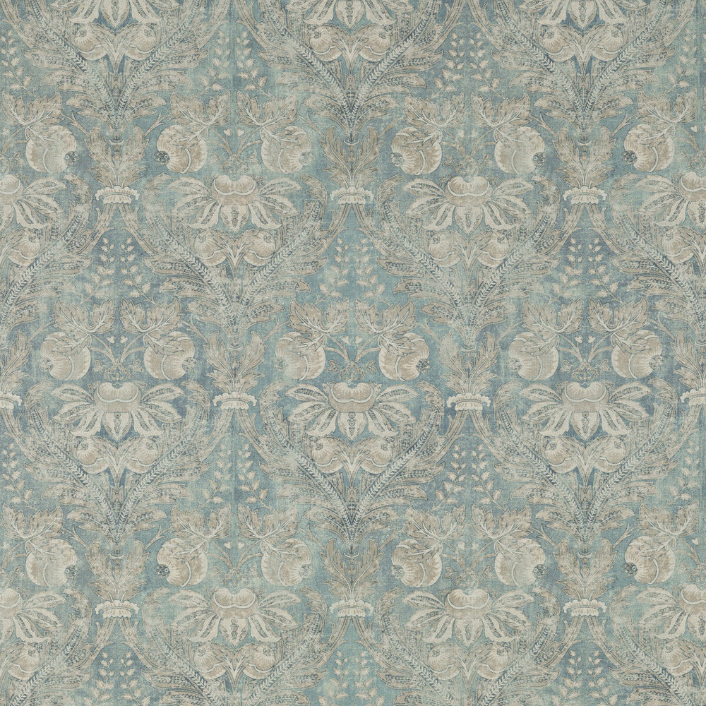 Lapura Damask Blue by G P & J Baker Fabric G P & J Baker Fabric Lapura Damask BlueFabric COROMANDEL VISCOSE - 82%;LINEN - 18% United Kingdom </p><p>Repeat: H: 26.989, V: 23.246 53.978 - Fabric Carolina -
