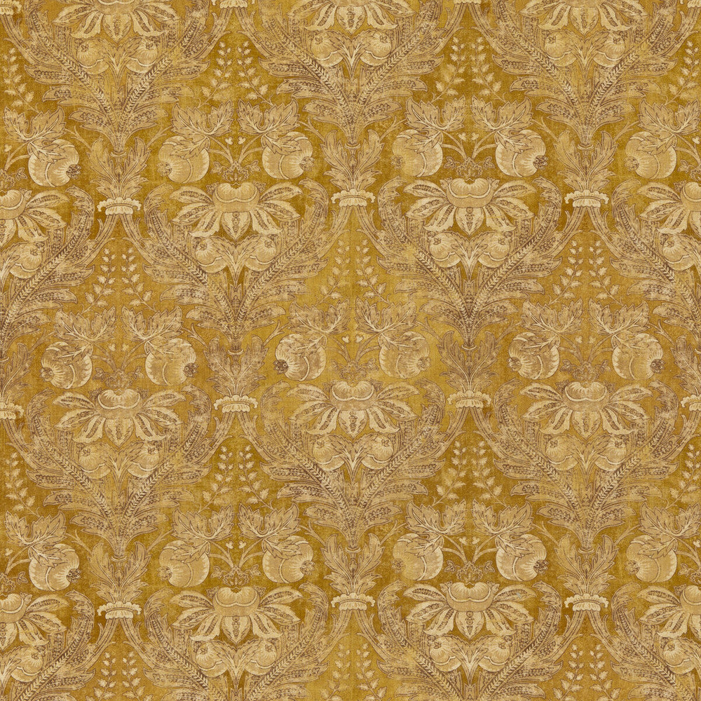 Lapura Damask Ochre by G P & J Baker Designer Fabric COROMANDEL VISCOSE - 82%;LINEN - 18% United Kingdom - Horizontal: 26.989 and Vertical: 23.246 53.978 - Swanky Fabrics -