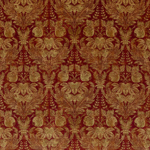 Lapura Velvet Indian Red by G P & J Baker Designer Fabric