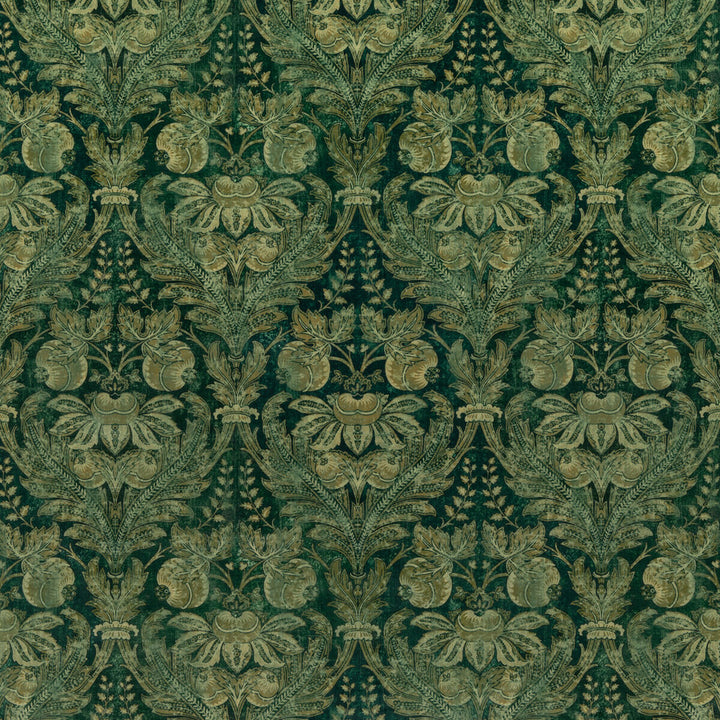 Lapura Velvet Emerald by G P & J Baker Designer Fabric COROMANDEL COTTON - 56%;LINEN - 44% United Kingdom Horizontal: 13.002 and Vertical: 23.246 52.008 - Swanky Fabrics -