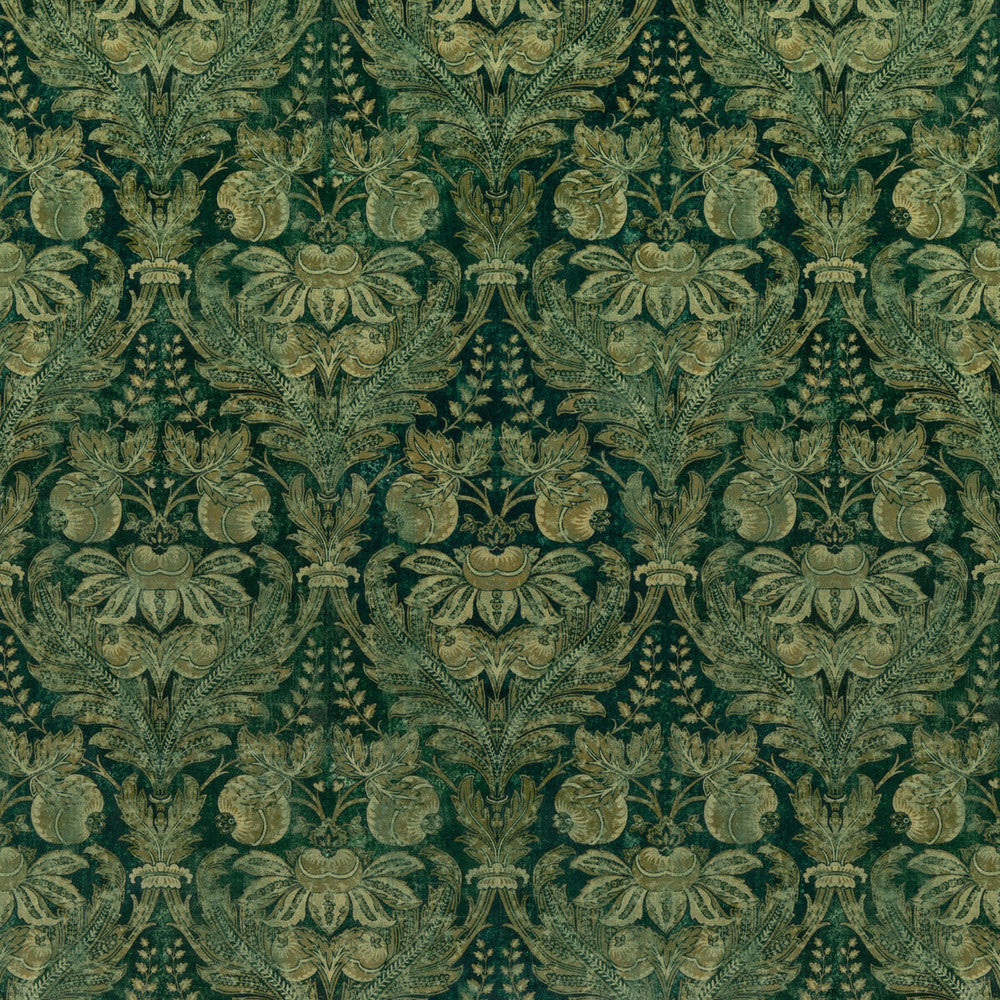 Lapura Velvet Emerald by G P & J Baker Designer Fabric COROMANDEL COTTON - 56%;LINEN - 44% United Kingdom - Horizontal: 13.002 and Vertical: 23.246 52.008 - Swanky Fabrics -