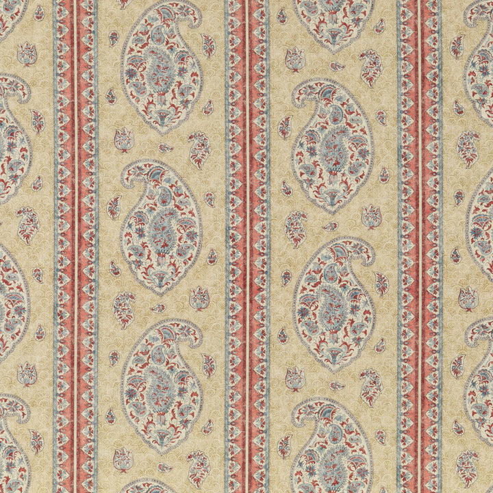 Coromandel Red/Blue by G P & J Baker Designer Fabric COROMANDEL LINEN - 100% United Kingdom - Horizontal: 13.593 and Vertical: 24.822 54.372 - Swanky Fabrics -