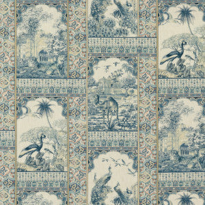 Indienne Toile Red/Blue by G P & J Baker Designer Fabric