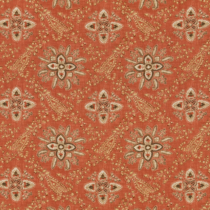Cashmira Red by G P & J Baker Designer Fabric COROMANDEL VISCOSE - 82%;LINEN - 18% United Kingdom Horizontal: 13.593 and Vertical: 12.608 54.372 - Swanky Fabrics -