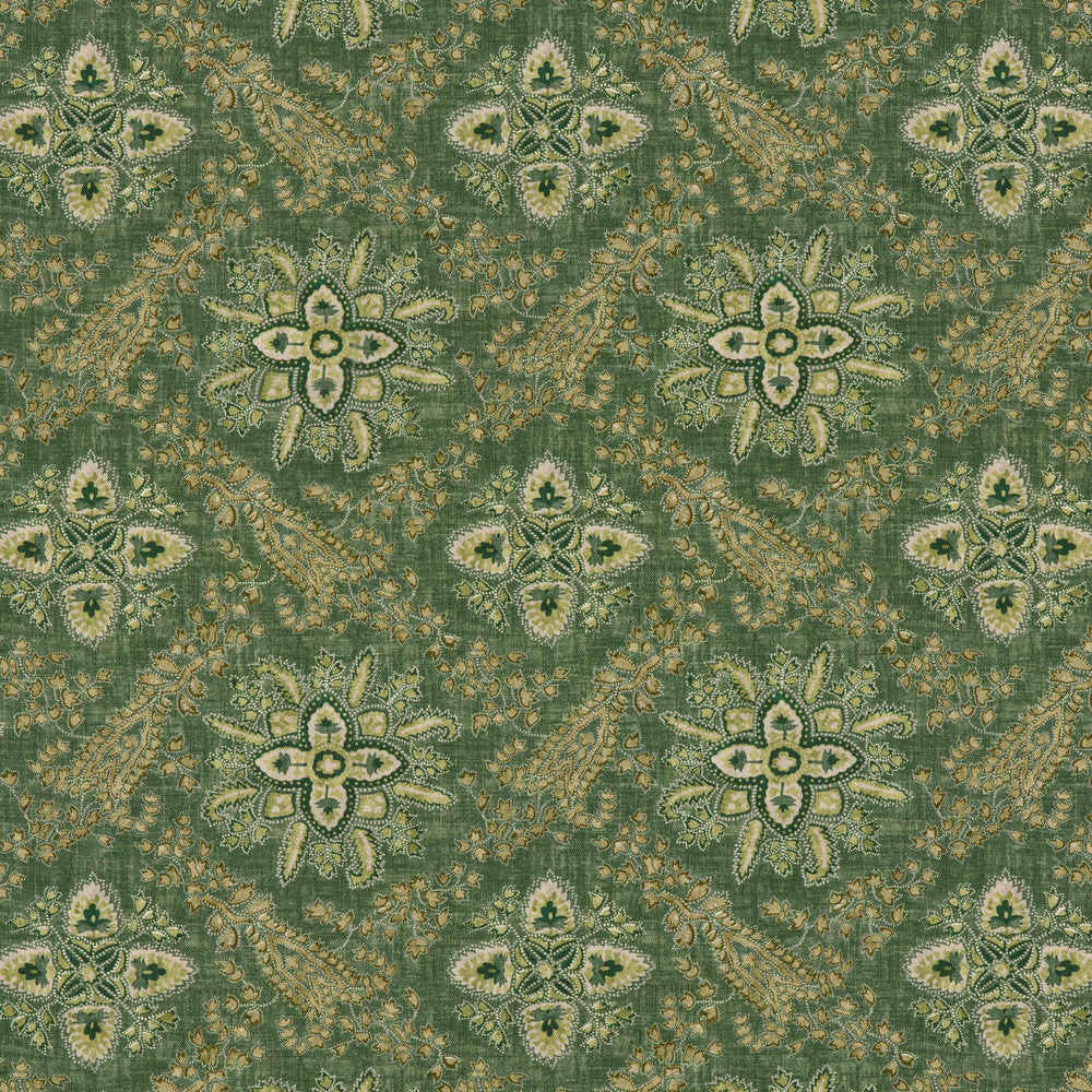 Cashmira Emerald by G P & J Baker Designer Fabric COROMANDEL VISCOSE - 82%;LINEN - 18% United Kingdom - Horizontal: 13.593 and Vertical: 12.608 54.372 - Swanky Fabrics -