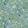 Hydrangea Bird (Archive) Emerald/Blue by G P & J Baker Designer Fabric