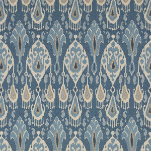 Ikat Bokhara Blue by G P & J Baker Designer Fabric