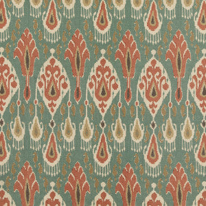 Ikat Bokhara Teal by G P & J Baker Designer Fabric
