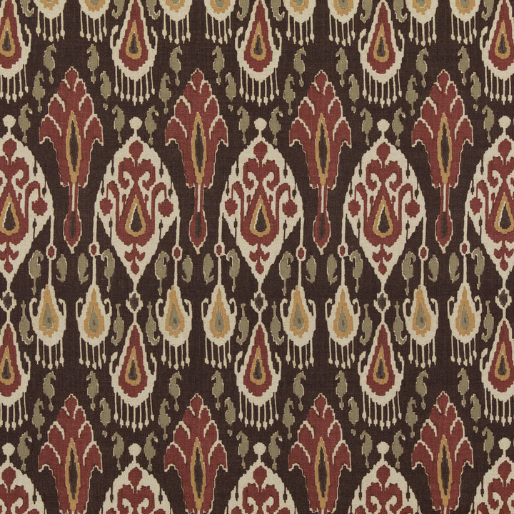 Ikat Bokhara Espresso by G P & J Baker Designer Fabric CHIFU VISCOSE - 49%;LINEN - 26%;COTTON - 17%;POLYESTER - 8% Thailand MEDIUM Horizontal: 10.244 and Vertical: 27.186 51.22 - Swanky Fabrics -