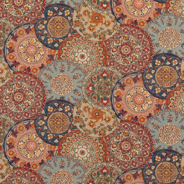 Imari Red/Indigo by G P & J Baker Designer Fabric CHIFU VISCOSE - 67%;LINEN - 33% United Kingdom HEAVY Horizontal: 53.978 and Vertical: 24.428 53.978 - Swanky Fabrics -