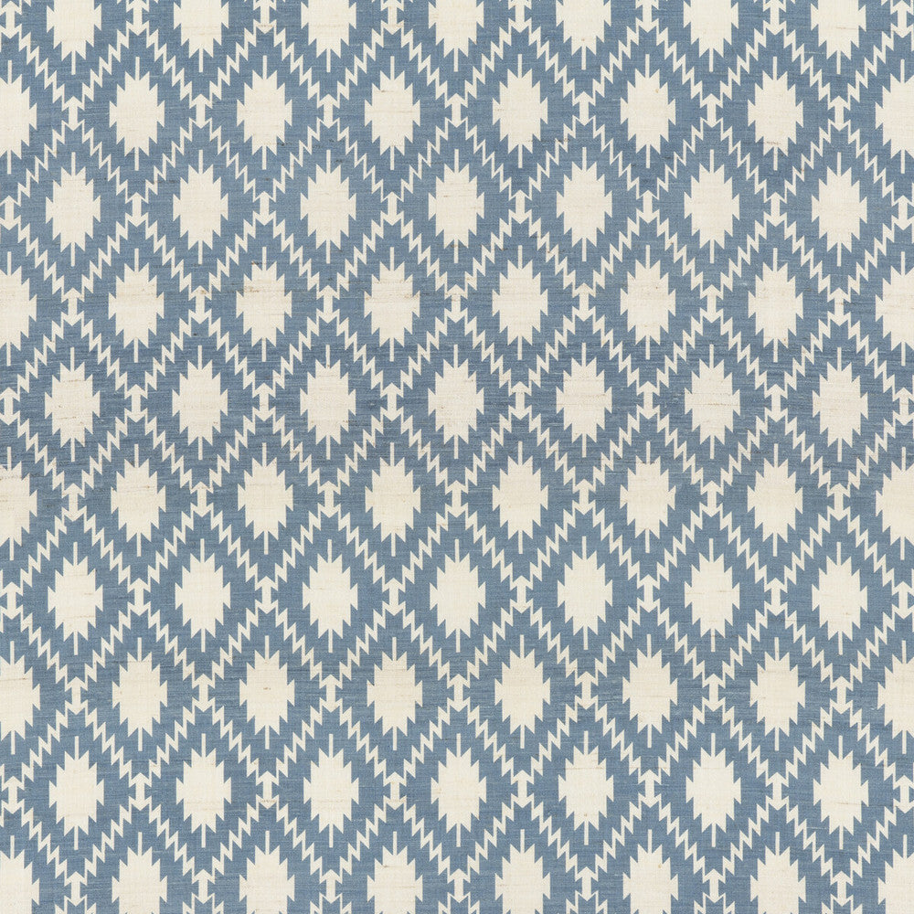 Bagatelle Blue by G P & J Baker Designer Fabric PORTOBELLO SILK - 100% India Horizontal: 5.122 and Vertical: 7.88 53.19 - Swanky Fabrics -