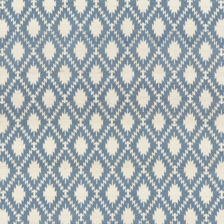 Bagatelle Blue by G P & J Baker Designer Fabric PORTOBELLO SILK - 100% India Horizontal: 5.122 and Vertical: 7.88 53.19 - Swanky Fabrics -