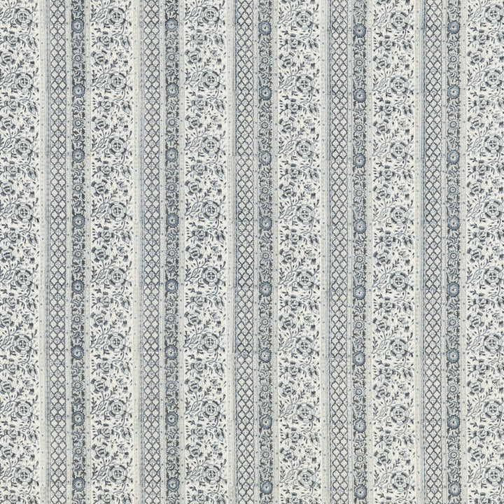 Tillington Blue by G P & J Baker Designer Fabric PORTOBELLO LINEN - 100% India Horizontal: 6.895 and Vertical: 4.728 55.16 - Swanky Fabrics -