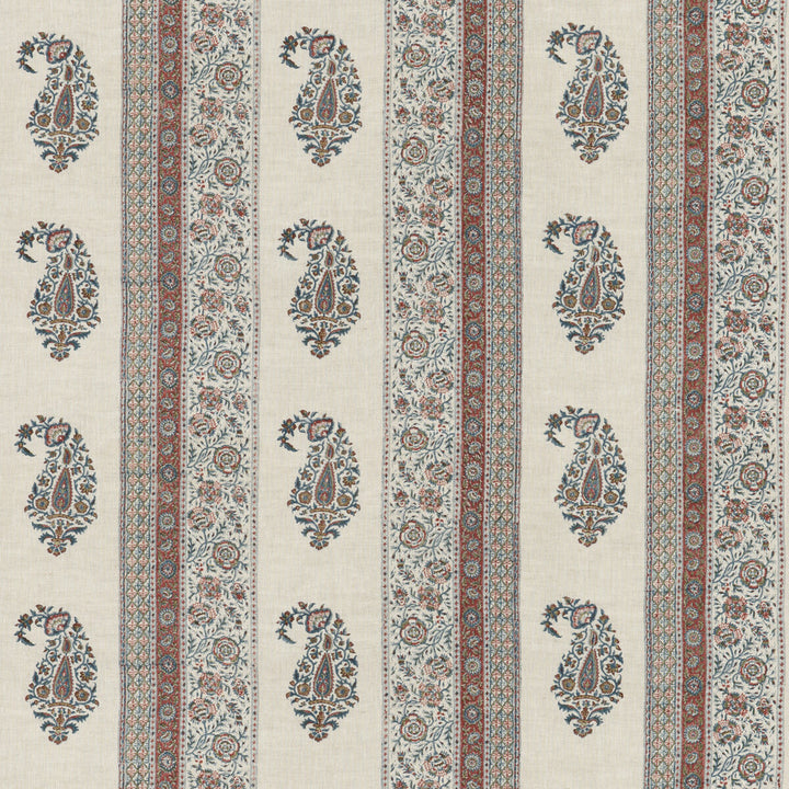 Portobello Red/Blue by G P & J Baker Designer Fabric PORTOBELLO LINEN - 100% India Horizontal: 26.004 and Vertical: 9.456 52.008 - Swanky Fabrics -