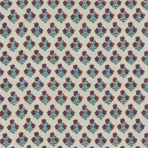 Jaipur Poppy Red/Blue by G P & J Baker Designer Fabric