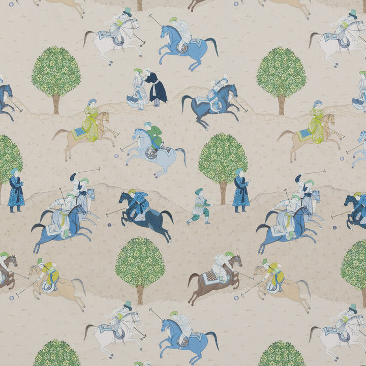 Caspian Teal by G P & J Baker Designer Fabric CASPIAN COTTON - 100% United Kingdom Horizontal: 27.186 and Vertical: 35.066 54.372 - Swanky Fabrics -