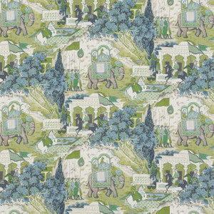 Shalimar Teal by G P & J Baker Designer Fabric