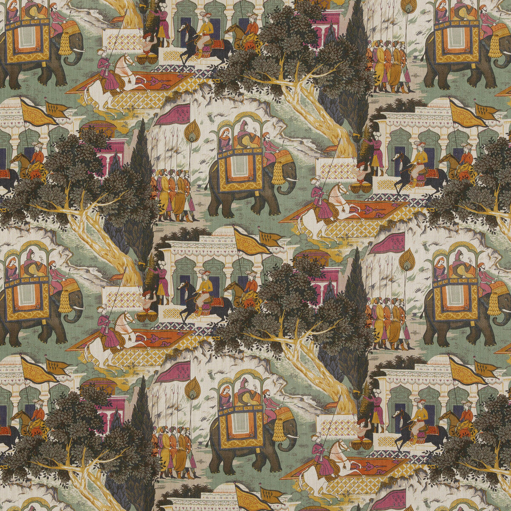 Shalimar Aqua by G P & J Baker Fabric G P & J Baker Fabric Shalimar AquaFabric CASPIAN COTTON - 90%;LINEN - 10% United Kingdom </p><p>Repeat: H: 17.73, V: 21.67 53.19 - Fabric Carolina -