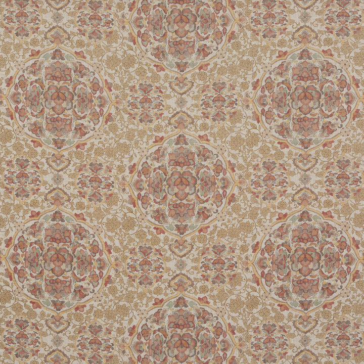 Kiana Red/Aqua by G P & J Baker Designer Fabric CASPIAN VISCOSE - 67%;LINEN - 33% United Kingdom Horizontal: 16.942 and Vertical: 23.64 51.22 - Swanky Fabrics -