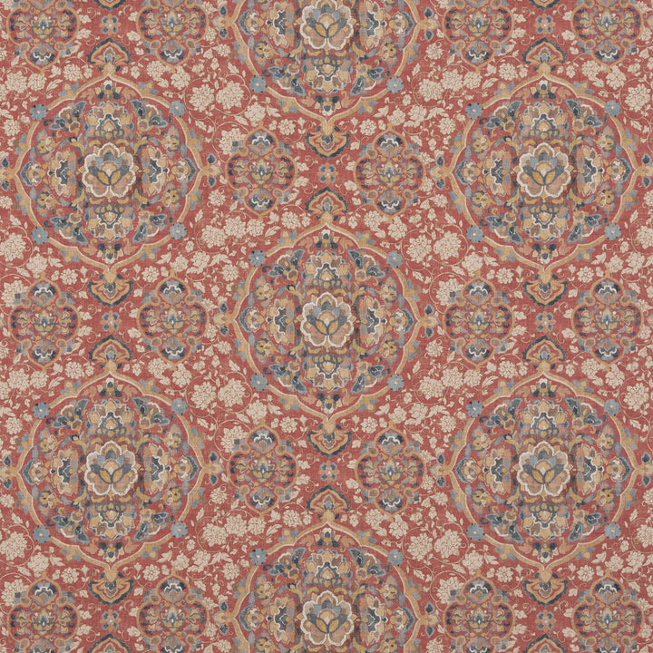 Kiana Red/Blue by G P & J Baker Designer Fabric CASPIAN VISCOSE - 67%;LINEN - 33% United Kingdom Horizontal: 16.942 and Vertical: 23.64 51.22 - Swanky Fabrics -