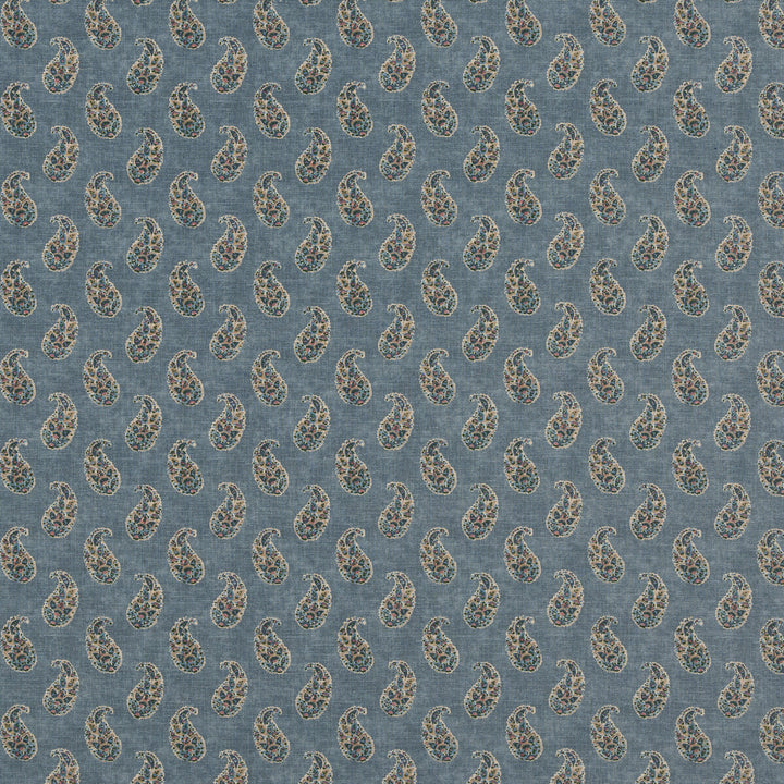 Patola Paisley Blue by G P & J Baker Fabric G P & J Baker Fabric Patola Paisley BlueFabric CASPIAN VISCOSE - 82%;LINEN - 18% United Kingdom </p><p>Repeat: H: 4.531, V: 9.456 54.372 - Fabric Carolina -