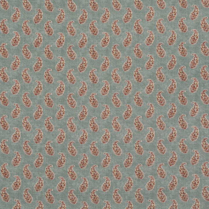 Patola Paisley Aqua by G P & J Baker Fabric G P & J Baker Fabric Patola Paisley AquaFabric CASPIAN VISCOSE - 82%;LINEN - 18% United Kingdom </p><p>Repeat: H: 4.531, V: 9.456 54.372 - Fabric Carolina -