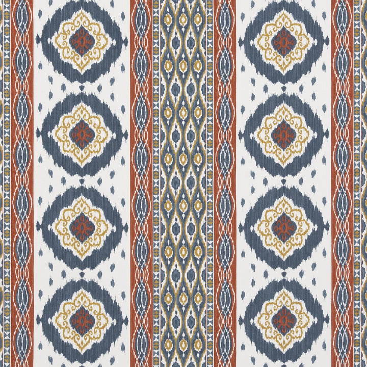 Crosby Indigo by G P & J Baker Designer Fabric CASPIAN COTTON - 60%;LINEN - 40% India Horizontal: 26.989 and Vertical: 12.608 53.978 - Swanky Fabrics -