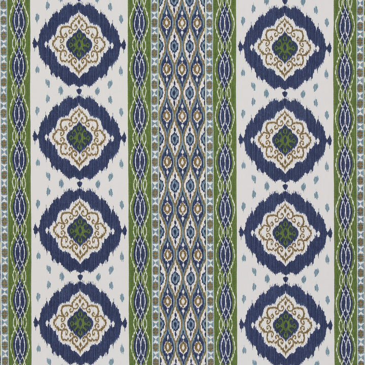 Crosby Blue/Green by G P & J Baker Designer Fabric CASPIAN COTTON - 60%;LINEN - 40% India Horizontal: 26.989 and Vertical: 12.608 53.978 - Swanky Fabrics -