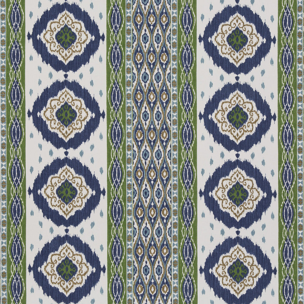 Crosby Blue/Green by G P & J Baker Fabric G P & J Baker Fabric Crosby Blue/GreenFabric CASPIAN COTTON - 60%;LINEN - 40% India </p><p>Repeat: H: 26.989, V: 12.608 53.978 - Fabric Carolina -