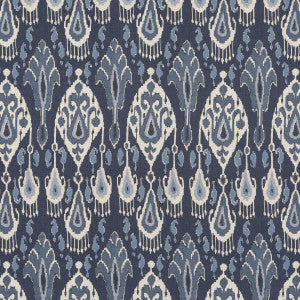 Ikat Bokhara Linen Indigo by G P & J Baker Designer Fabric