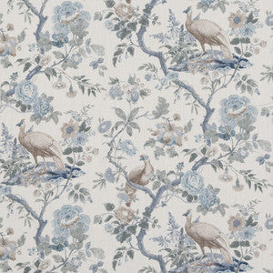 Broughton Rose Blue by G P & J Baker Designer Fabric