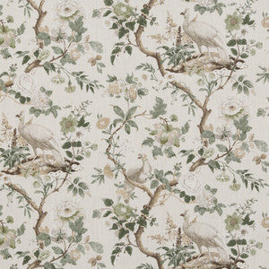 Broughton Rose Green by G P & J Baker Designer Fabric