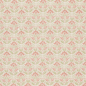 Iris Meadow Cotton Pink/Green by G P & J Baker Designer Fabric