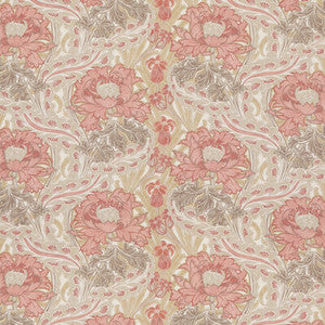 Brantwood Cotton Coral/Sand by G P & J Baker Designer Fabric