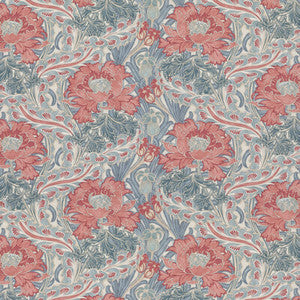 Brantwood Cotton Teal by G P & J Baker Designer Fabric