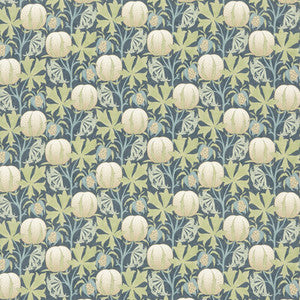 Pumpkins Cotton Green/Blue by G P & J Baker Designer Fabric