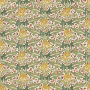 Tulip & Jasmine Red/Green by G P & J Baker Designer Fabric