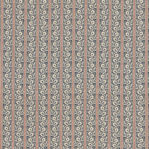 Bibury Indigo/Red by G P & J Baker Designer Fabric
