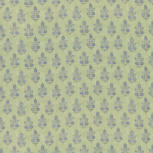 Poppy Sprig Green/Blue by G P & J Baker Designer Fabric