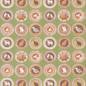 Robina'S Dinner Party Green BP11047.3.0 By G P & J Baker Designer Fabric