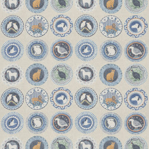 Robina'S Dinner Party Blue BP11047.4.0 By G P & J Baker Designer Fabric