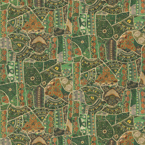 Front Row Jewel Green BP11052.2.0 By G P & J Baker Designer Fabric