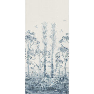 Tall Trees Printed Panel Delft Blue BP11057.2.0 By G P & J Baker Designer Fabric
