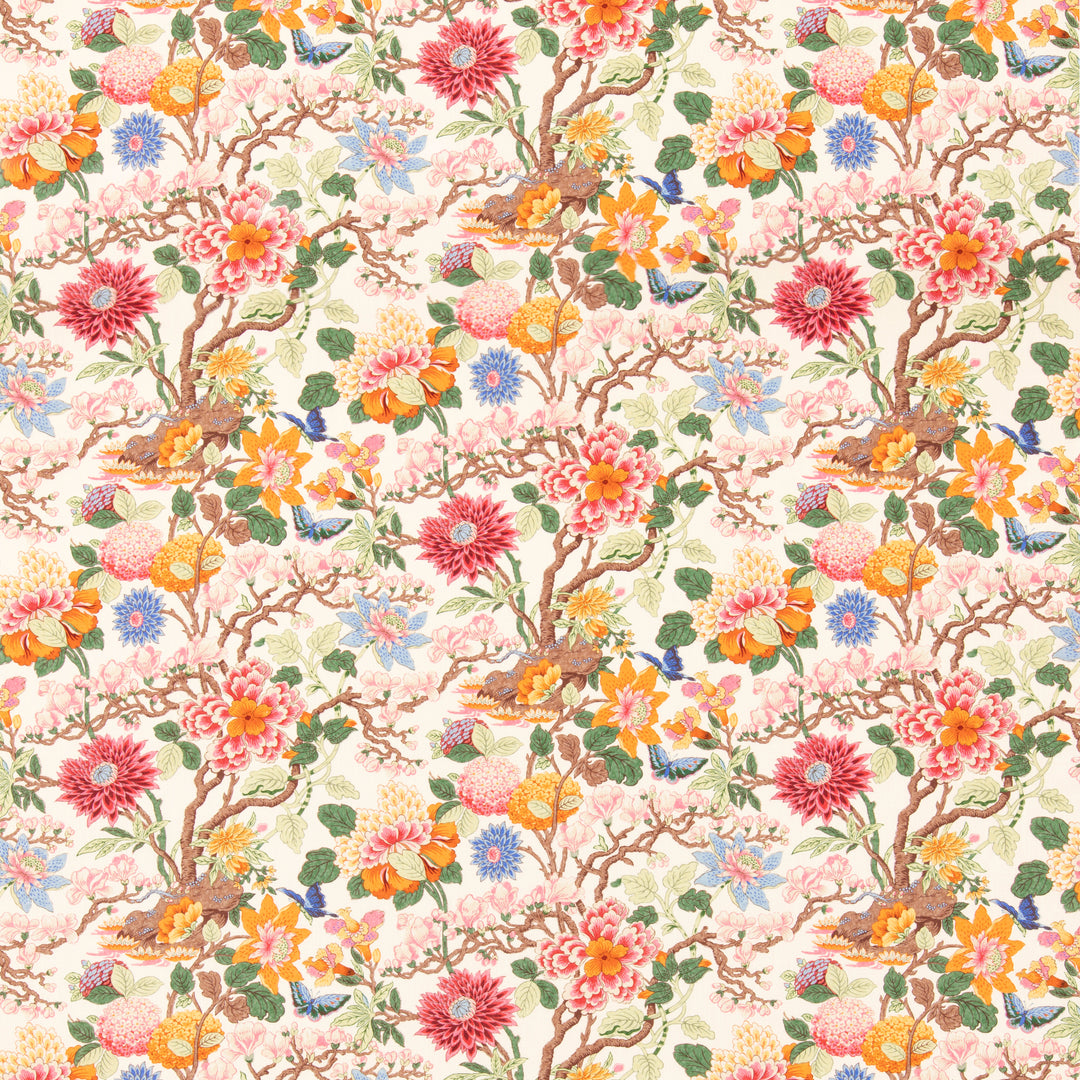 Little Magnolia - Pink/Orange BP11075.4.0 by G P & J Baker Designer Fabric