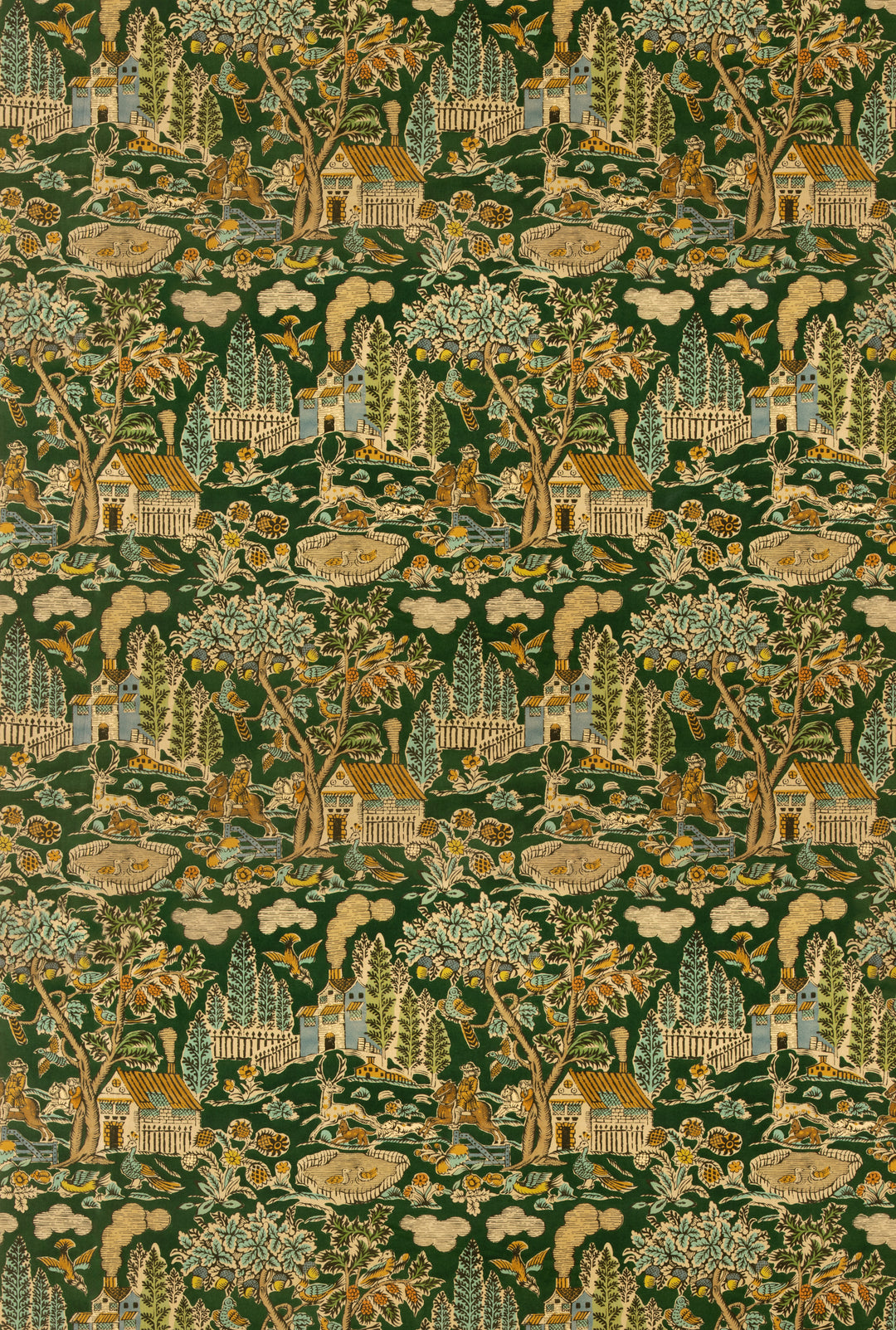 Home Park Velvet - Royal Green BP11091.1.0 by G P & J Baker Designer Fabric