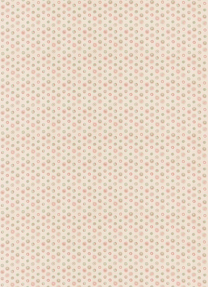 Court Buttons - Pink/Green BP11094.3.0 by G P & J Baker Designer Fabric